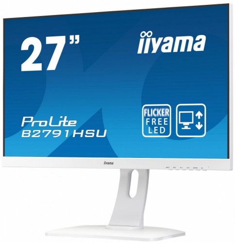 IIYAMA Monitor ProLite UltraSlim FlickerFree BlueLightReducer + FreeSync [B2791HSU-W1]